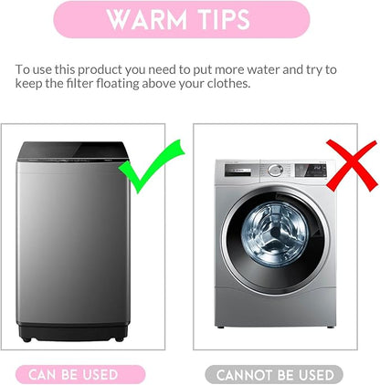 Pet Hair Remover for Laundry,Lint Catcher for Washing Machine, 2026 Upgraded Floating Hair Filter Mesh Removal, Cat and Dog Hair Washing Machine Catcher; 4 Piece