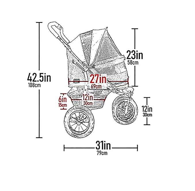 Pet Gear NO-Zip Double Pet Stroller, Zipperless Entry, for Single or Multiple Dogs/Cats, Plush Pad + Weather Cover Included, Large Gel-Filled Tires, Jade