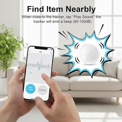 No Subscription GPS Tracker for Vehicles Work with Find My (iOS Only) Real Time Global No Monthly Fee Mini Hidden Car Tracker Device Smart Locator Tracking Tags with Magnetic Case for Pets Luggage