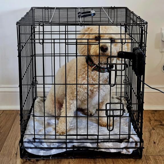 Release the Hound! Smart Dog Crate Opener for Dogs - Let Your Dog Out Automatically with Alexa, Google Home & App Control | Remote Pet Crate Door Release (Smart Plug Included)