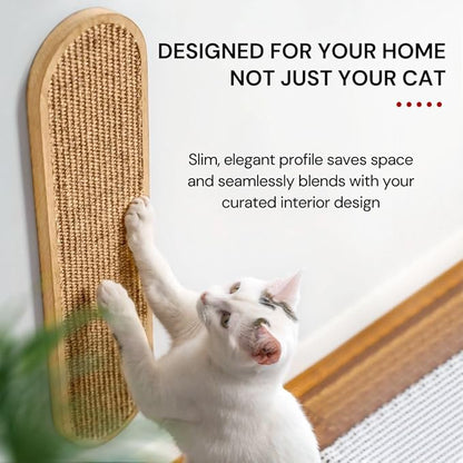 7 Ruby Road Wall Mounted Cat Scratcher - Indoor Vertical Scratching Board for Cats - Scratch Pad Post - Wall Furniture