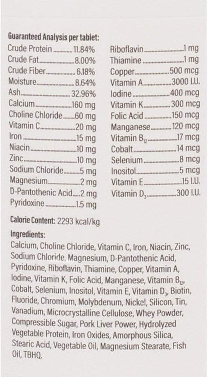 Doc Roy’s Daily Care Extra Canine, Multivitamin Supplement for Dogs, Daily Nutrient Support with Vitamins & Minerals, Roast Beef & Liver Flavor Tablets, 2500 ct