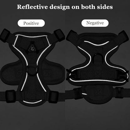 Wanheart Summer cat Chest Harness and Leash, Anti-Escape Adjustable Soft mesh cat Leash and Chest Harness Set for All Types of Cats cat Vests (Grey, XL:16.5-22.04lb)