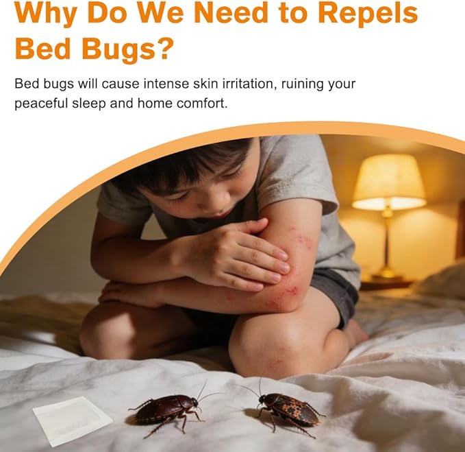 15 Pack Powerful Bed Bug Repellent Pouches, Natural Ingredients Bed Bug Killer & Mite Spray Safe for Pet & Child, Bed Bug Spray for Home, 30 Days Long-Lasting Protection, Easy to Use Bed Bug Bomb