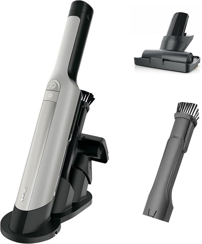 Shark WANDVAC Power PET Cordless Hand Vac, Ultra-Lightweight & Portable with Powerful Suction & Boost Mode, NEW FurFins Tool & Duster Crevice Tool, Designed for Car & Pet Homes, White, WV410WH