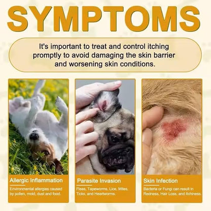 Dog Allergy Aid Immune Support Supplement, 180 Count, Natural Supplements with Omega-3, Probiotics, Vitamins for Skin, Coat & Seasonal Allergies