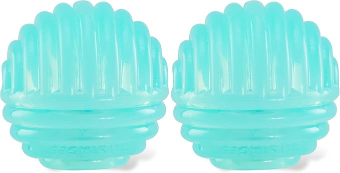 Catstages Ball Treat Stuffer Cat Toy – Interactive Treat Dispensing Ball for Cats, Mental Stimulation & Physical Exercise, Soft & Durable, Green (Pack of 2)