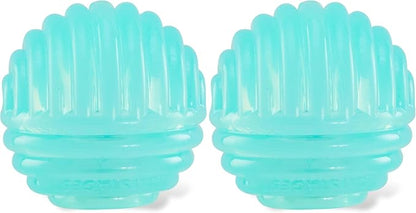 Catstages Ball Treat Stuffer Cat Toy – Interactive Treat Dispensing Ball for Cats, Mental Stimulation & Physical Exercise, Soft & Durable, Green (Pack of 2)