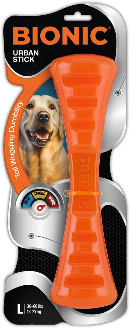 BIONIC Urban Stick Dog Toy, Large - Interactive Dog Chew Toy for Dogs Between 30-60+ lbs. (13-27+ kg.)