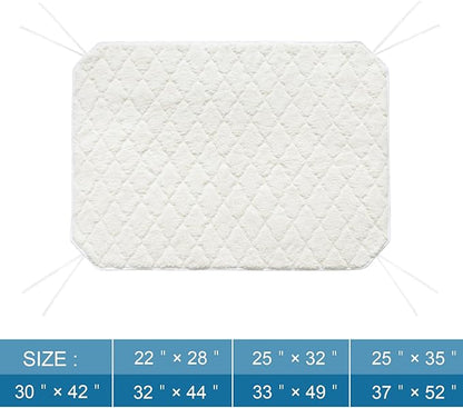 Elevated Dog Pad 2 Pack - Waterproof, Soft Plush, Machine Washable for Pet Cot, Large Size With Corner Straps (Pad Only, Bed Not Included)