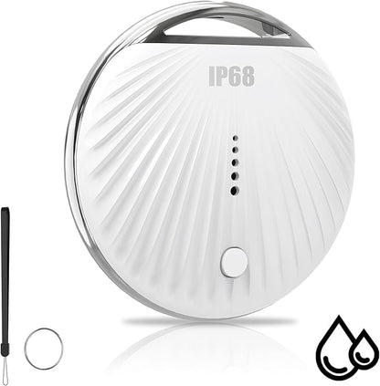 Air Tracker Tag, Smart Tag Bluetooth Tracker Works with Apple Find My (iOS Only), IP68 Waterproof, Replaceable Battery, Key Finder and Item Locator for Keys, Bags, Luggage, Wallet, etc