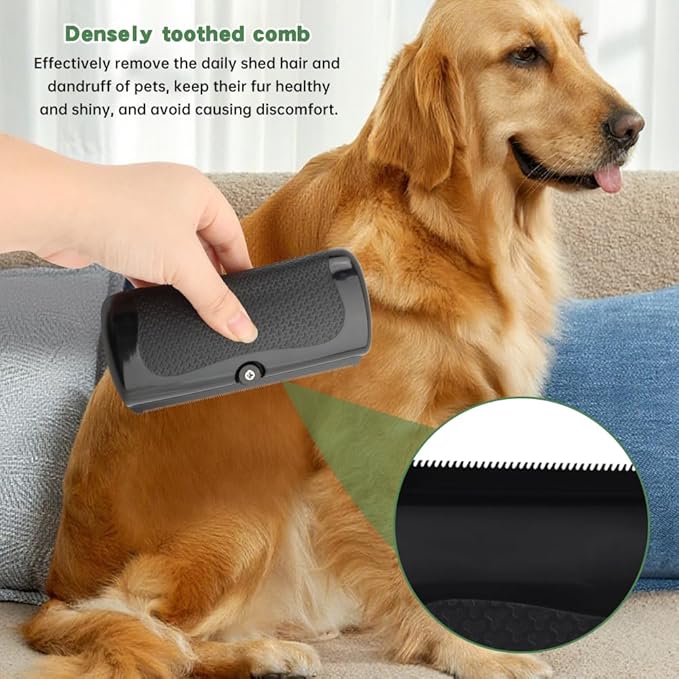 Deshedding Dog Brush, Grooming Deshedding Tool for Cats, Dogs, Horses, Pet Hair Removal Comb for Shedding, Effective for Short and Long Hair