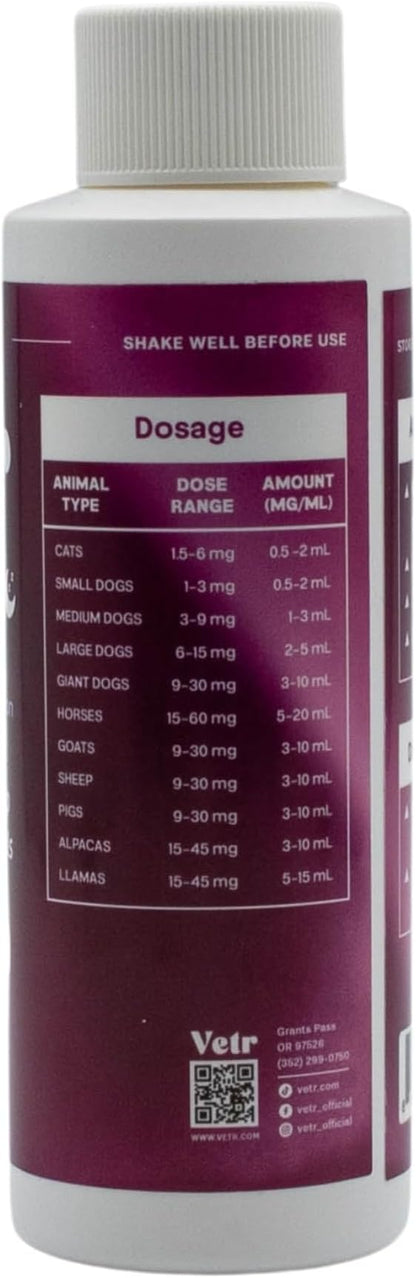 vetr Sleep Melatonin for Dogs & Cats - Roasted Chicken Flavor - Liquid Calming Drops, Dog Sleep Aid, Anxiety Relief Supplement (120mL)