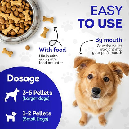 HA4E - Calming Tablets for Stressed and Aggressive Dogs - Reduce Dog Aggression & Promote Relaxation - All-Natural, Homeopathic Remedy - Tablets, Kennel Size (Extra Large)