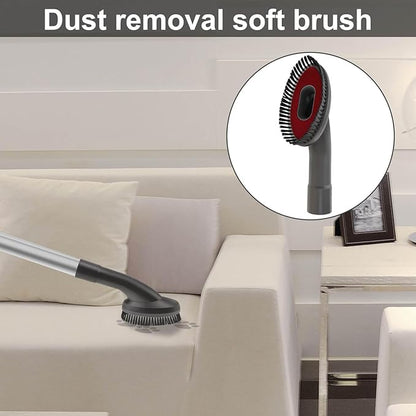 Vacuum Brush Hand Pick Flat Head Set, Dog Brush Vacuum Attachment with Vacuum Hose Adapter, Handheld Vacuum Cleaner Tools, Pet Hair Groom Tool, Fit for Shark/Miele/Philip Vacuum Cleaners
