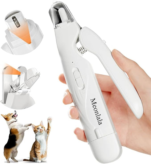 2-in-1 Dog Nail Clippers & Dog Nail Grinder with 2 LED Lights, Ultra-Quiet, USB Rechargeable,Security Upgrade,Multiple Grinding Methods, and Splash Guard for Small and Large Dogs & Cats