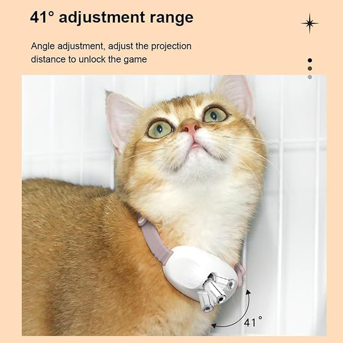 Automatic Cat Laser Toys, Funny Interactive Cat Toys with LED Light, 2026 Upgraded Wearable Electronic Collar for Kitten (B)