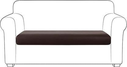 Yates Home PU Leather Couch Sofa Cushion Slipcover Water-Proof Elastic Chair RV Seat Covers Loveseat Sofa Furniture Protector Slip Cover for Settee Seater Replacement in Living Room（Sofa, Chocolate）