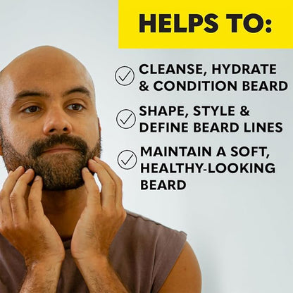 The Beard Club Premium Beard Kit for Men - Grooming & Care Kit - Cedar & Sandalwood Oil, Sandalwood Balm, Shampoo, Brush, Comb, Trimming Scissors, Straight Edge Razor - Gift Set