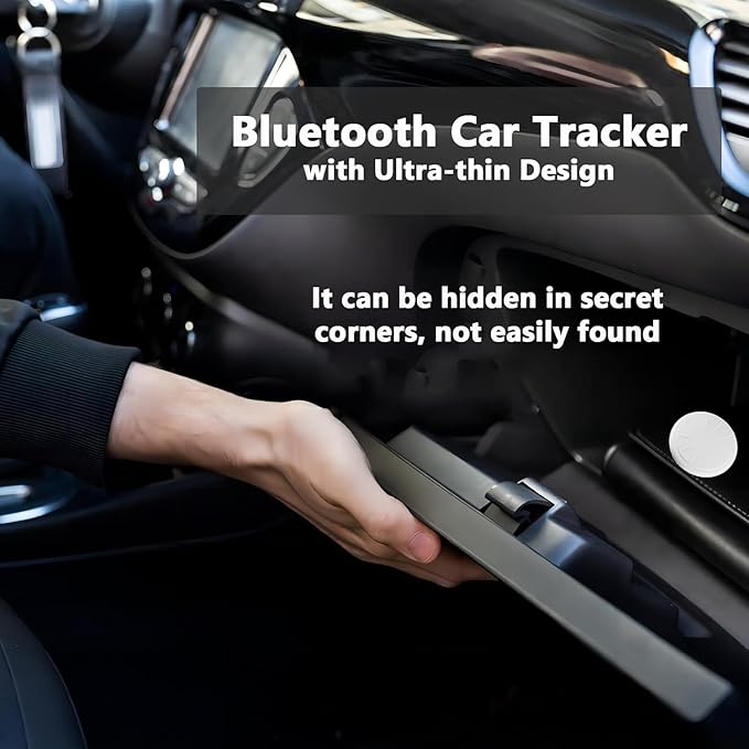 4 Pack GPS Tracker Works with Apple Find My (iOS Only), Key Finder Luggage Tracker with Key Chain and Waterproof Case, Not for Android, Track Wallet Backpack Suitcase Dogs Cats Pets Collar Car