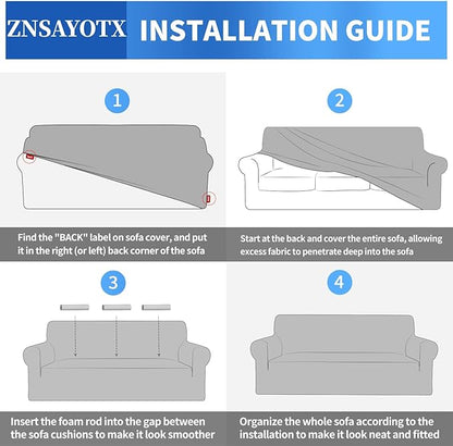 ZNSAYOTX 1 Piece Jacquard Chair Slipcovers for Living Room High Stretch Chair Covers with Arms Anti Slip Pets Friendly Couch Sofa Armchair Cover Furniture Protector (Small, New Pattern Blackish Green)