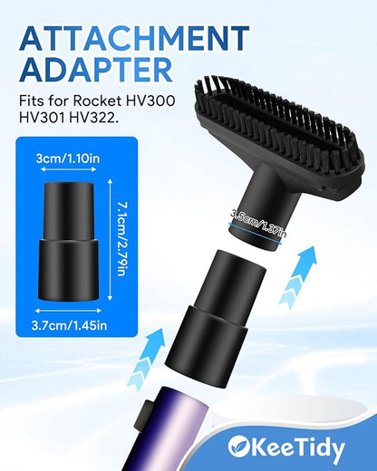 Upgraded Pet Hair Power Brush Attachment for Shark Navigator and Rotator Vacuums, Pet Upholstery Tool & Carpet Turbo Brush,NV350 NV351 NV352 NV356 NV357 NV360 NV501–Part 119FFJ 351FJV540 224FFJ480