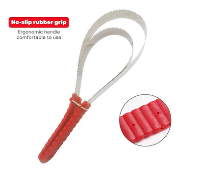 Shedding Blade Horse Brush Scraper Stainless Steel Shed Blade for Dogs (two loops)