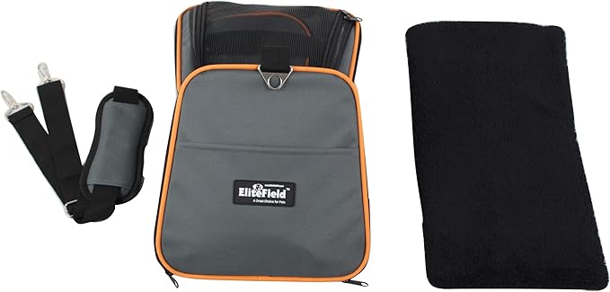 EliteField Expandable Soft Pet Carrier (3 Year Warranty, Airline Approved), Multiple Sizes and Colors Available (17" L x 11" W x 11" H, Gray)