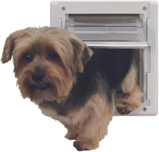 Ideal Pet Products Air Seal Pet Door with Telescoping Frame, Small, 6.63" x 7.25" Flap Size