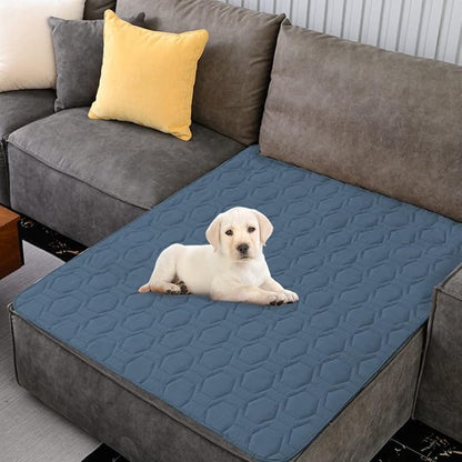 Tcksstex Waterproof and Non-Slip Dog Bed Cover and Pet Blanket Sofa Pet Bed Mat ，car Incontinence Mattress Protectors Furniture Couch Cover for Most Cats Dogs, Pets（52x82- Navy Blue）