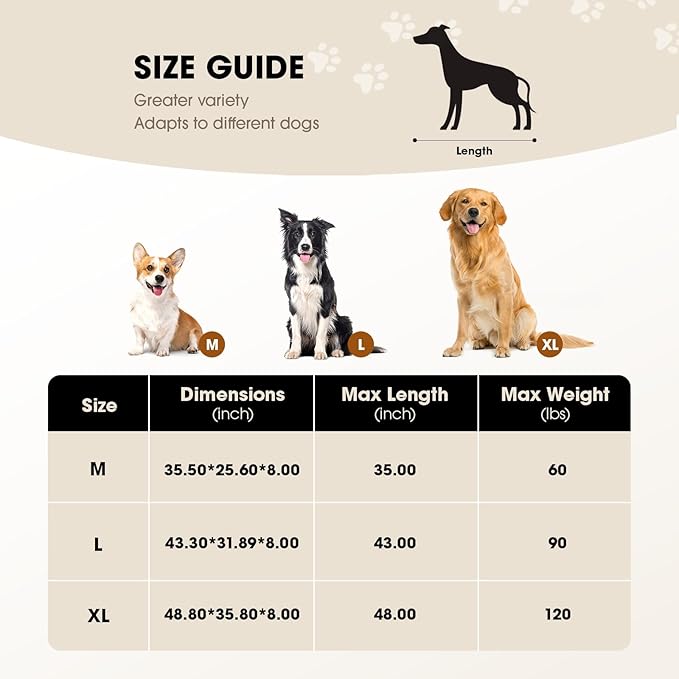 Czpalo Elevated Dog Bed, Raised Outdoor Dog Bed for Extra Large Sized Dogs, Portable Cooling Pet Cot with Breathable & Washable Mesh, Indoor & Outdoor Pet Hammock with Skid-Resistant Feet.