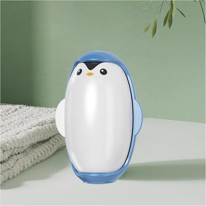 Penguin Shape Portable pet Hair Roller, Reusable Lint Rollers for Pet Hair,Washable Reusable Hair Remover for Cleaning Various dust and Debris(Blue)