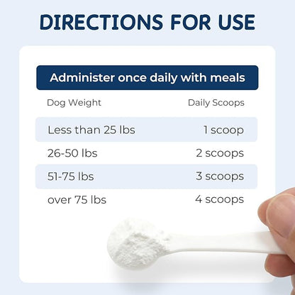 Vitamin E for Dogs Powder - Dog Vitamins & Antioxidant Support - Skin & Coat Support, Immune & Liver Function - Daily Dog Supplements & Vitamins with Fish Oil & Zinc - 60 g