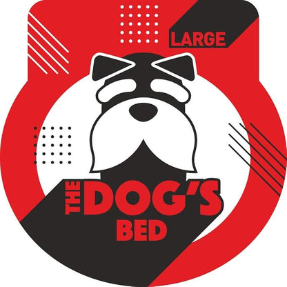 The Dog’s Bed Orthopedic Memory Foam Dog Bed with Bolsters for Large Dogs, Waterproof Washable Cover, Anti-Slip Base, Calming Surface – CertiPUR-Certified Foam, Plush Fabric, Black Plush, Large