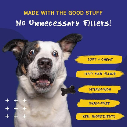 PupGrade Daily Multivitamin for Dogs – All-in-One Supplement with Omega Fish Oil, Vitamins A, C, D, E & B Complex for Everyday Health – 90 Soft Chews