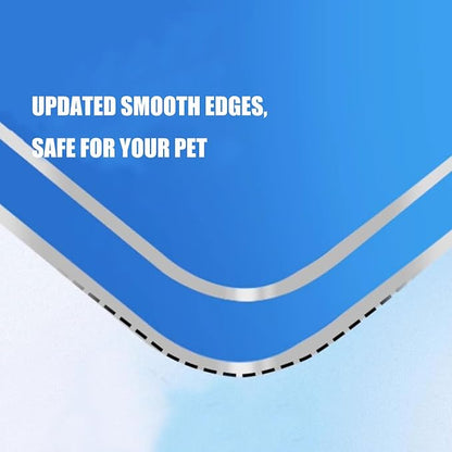 Elome Pet Cooling Pad, 11.8" X 7.9" Aluminum Summer Animal Cool Mat Plate Ice Bed Cage Accessories for Dog, Cat, Rabbit, Hamster, Guinea Pig