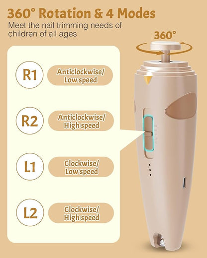 Lictin Baby Healthcare and Grooming Kit, 26 in 1 Rechargeable Baby Nail Trimmer Electric Set,Safe Baby Nail File with Auto Light, Newborn Baby Safety Care Set for Newborn Infant Toddlers Boys Girls