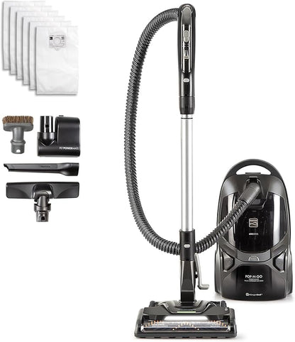 Kenmore BC4039 600 Series Pet Friendly Bagged Canister Vacuum with POP-N-GO, Pet PowerMate, Hair Eliminator Brushroll, HEPA Filter, Performance Indicator, Extended Reach and Auto Cord Rewind