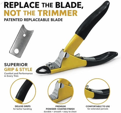 Resco Deluxe Dog Nail Clippers, Original Pet Nail Trimmer, Made in USA, Large, Yellow