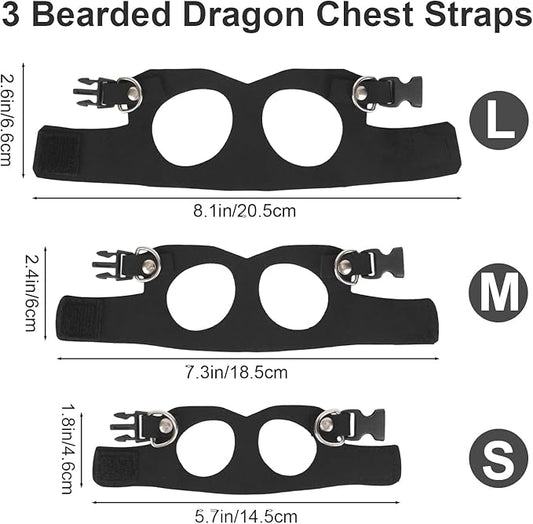 Bearded Dragon Leash and Harness Set, Reptile Walking Accessories Outdoor Safety Equipment for Small Pet Lizards Geckos and Chameleons