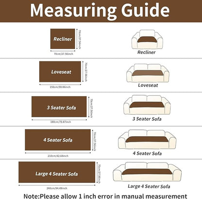 Couch Covers for Dogs Washable, Velvet Dog Couch Cover Protector, Fuzzy Plush Pet Sofa Cover for 2-3 Cushion Couch, Sofa Covers for Pets(1PC,Dark Brown,27.6"x70.9",2-3 Seater Sofa Pad Cover)