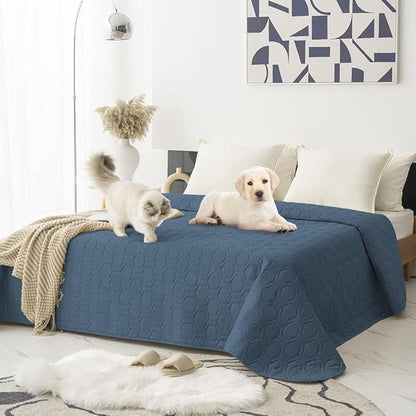 Tcksstex Waterproof and Anti-Slip Dog Bed Cover and Pet Blanket Sofa Pet Bed Mat ，car Incontinence Mattress Protectors Furniture Couch Cover for Most Cats Dogs, Pets