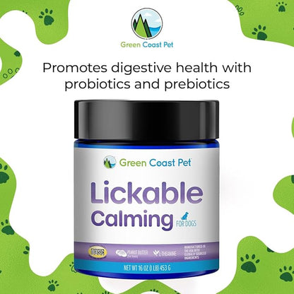 Lickable Actives (Calming) Supplement for Dogs, 16 oz | Made in USA | 30 Day Supply