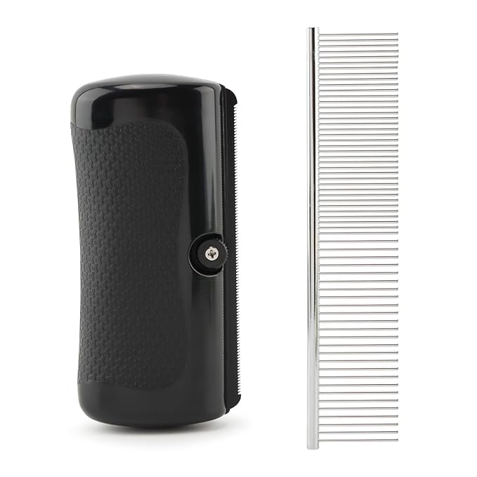 Deshedding Dog Brush, Grooming Deshedding Tool for Cats, Dogs, Horses, Pet Hair Removal Comb for Shedding, Effective for Short and Long Hair