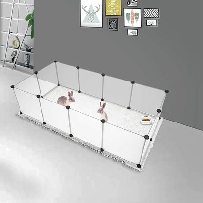 Playpen,Portable Large Plastic Yard Fence Small Animals,Puppy Kennel Crate Fence Tent Sturdy Pet Playpens for Cats,Dogs,Guinea Pigs,Rabbits