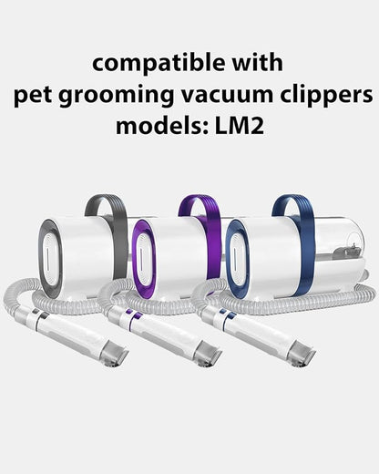 Replacement Blades 2 Pack for ONEISALL Dog Hair Vacuum and Dog Grooming Kit, Low Noise Pet Clipper Replacement Blade for ONEISALL Replacement Blade, Cleaning Brush