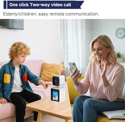 Two Way Video Home Security Camera Indoor,1080P Dog Pet Camera,Video Baby Camera,Monitor for Baby/Elderly/Nanny/Pet/Dog with Phone App,360 Pan-Tilt,Night Vision