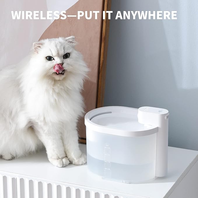 uahpet Replacement Pump for Wireless & Battery Operated Cat Water Fountain 67oz/2L Automatic Cat Water Dispenser