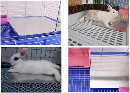 Comtim Rabbits Cooling Mat, Self Cooling Mat Pad for Hamster Guinea Pig Chinchilla Bunny Kitten Cat and Other Small Animals, Pet Cool Plate Ice Bed, Rapid Cooling - Perfect for Hot Summer Weather, L