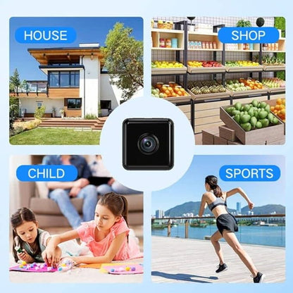 Mini Indoor Wireless WiFi Camera Spy Small Home Security Hidden Cameras Body Small Outdoor Camara Micro Nanny Cam Pet Dog Babysitter House Security Cams Room Cams No Need Wifi Cam Compatible Android